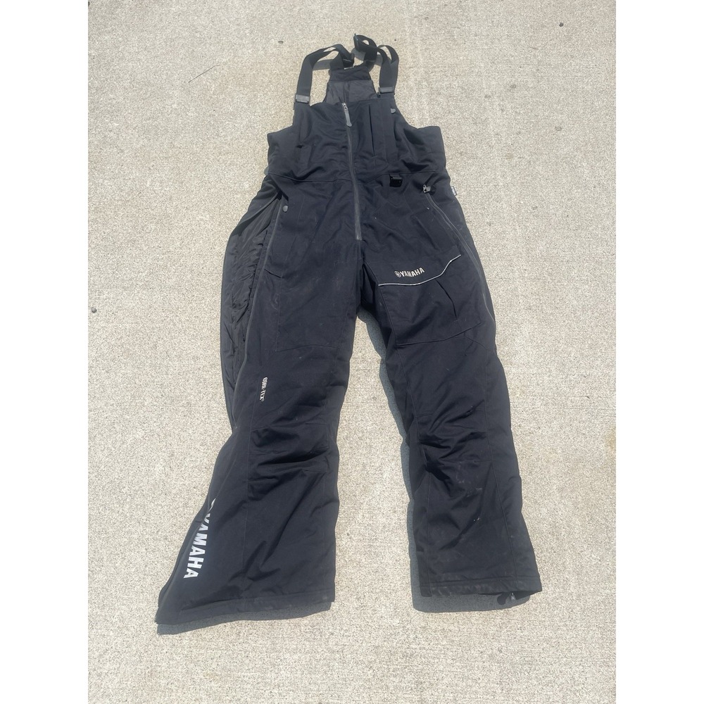 VTG Yamaha Gore Tex Snow Bibs Mens LargeSki Pants Suit Snowmobile Moto USA